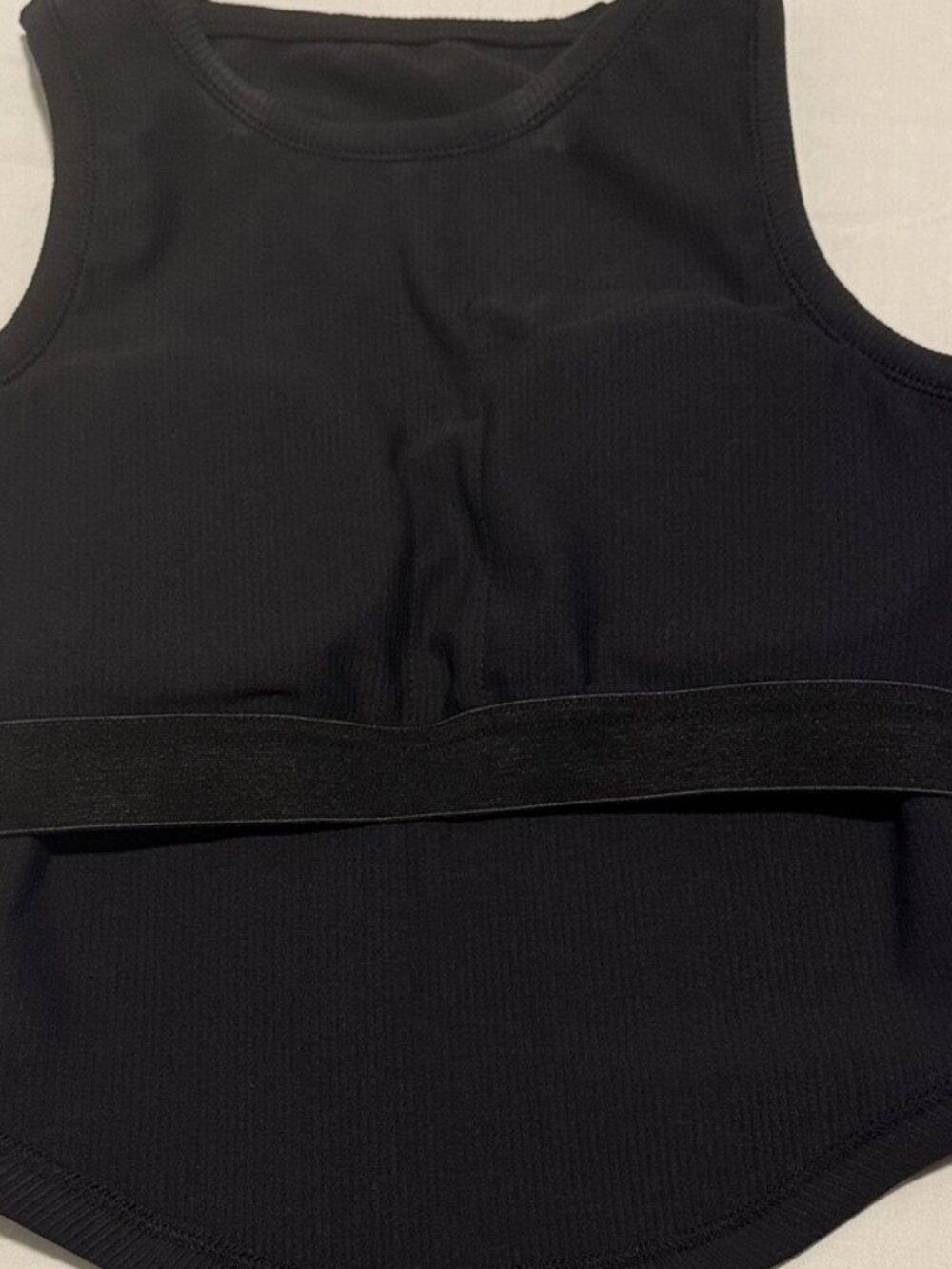 Black Sleeveless Tank Top - Picture 2 of 2